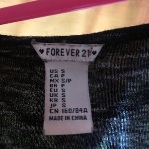 Black off the shoulder crop